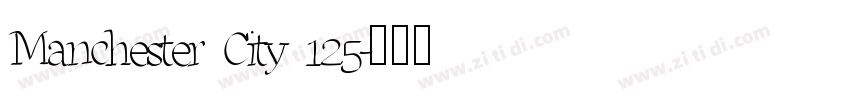 Manchester City 125字体转换